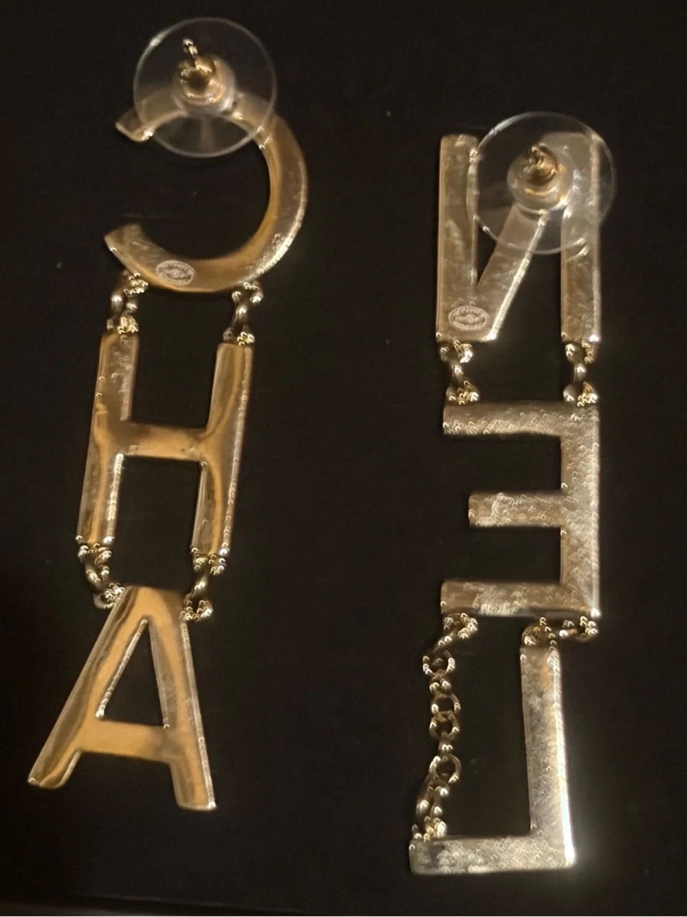 🪩 Crystal CHA NEL drop earrings 🆕